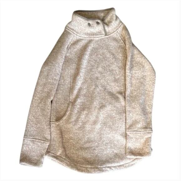 Prana Tri Thermal Threads Tunic Fleece Sweater Pullover Top Sz S - Picture 2 of 4